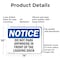 Signmission No Parking In Front Of Loading Dock OSHA Notice Sign, Aluminum, 14in W x 10in L, 2PK OS-2PACK-NS-A-1014-L-16159 - alternate 2
